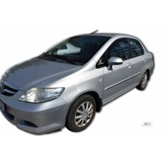 Heko Deflecteurs d'air Déflecteurs de Vent Compatible Avec Honda City 4P. Berlina 2006-2008, Ensemble 4 pièces, Noir, Fumé, Aérodynamique, Montage facile