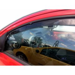 Heko Deflecteurs d'air Déflecteurs de Vent Compatible Avec Kia Picanto 2 5P. Berlina 2011-2017, Ensemble 2 pièces, Noir, Fumé, Aérodynamique, Montage facile