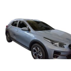 Heko Deflecteurs d'air Déflecteurs de Vent Compatible Avec Kia XCeed, X-Ceed depuis 2019, Ensemble 4 pièces, Noir, Fumé, Aérodynamique, Montage facile