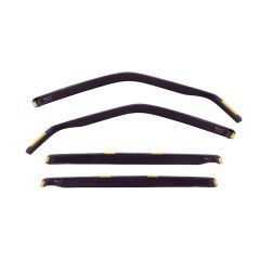 Heko Deflecteurs d'air Déflecteurs de Vent Compatible Avec Mazda CX-5, CX5 depuis 2017, Ensemble 4 pièces, Noir, Fumé, Aérodynamique, Montage facile