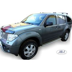 Heko Deflecteurs d'air Déflecteurs de Vent Compatible Avec Nissan Pathfinder 2005-2012, Ensemble 2 pièces, Noir, Fumé, Aérodynamique, Montage facile