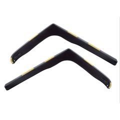 Heko Deflecteurs d'air Déflecteurs de Vent Compatible Avec Opel Vivaro 2-P. Berlina 2001-2013, Ensemble 2 pièces, Noir, Fumé, Aérodynamique, Montage facile