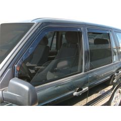 Heko Deflecteurs d'air Déflecteurs de Vent Compatible Avec Land Rover Rover 2, 1994-2002, Ensemble 4 pièces, Noir, Fumé, Aérodynamique, Montage facile