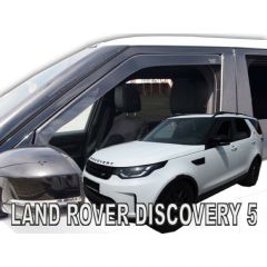 Heko Deflecteurs d'air Déflecteurs de Vent Compatible Avec Land Rover Discovery 5 depuis 2016, Ensemble 2 pièces, Noir, Fumé, Aérodynamique, Montage facile
