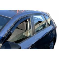 Heko Deflecteurs d'air Déflecteurs de Vent Compatible Avec Subaru Impreza Gh 2008-2011, Ensemble 2 pièces, Noir, Fumé, Aérodynamique, Montage facile