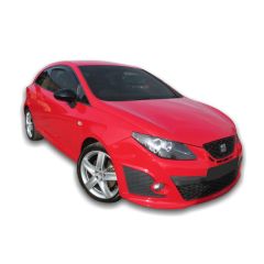 Heko Deflecteurs d'air Déflecteurs de Vent Compatible Avec Seat Ibiza 4 6J 3P. Berlina 2008-2017, Ensemble 2 pièces, Noir, Fumé, Aérodynamique, Montage facile