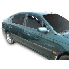 Heko Deflecteurs d'air Déflecteurs de Vent Compatible Avec Toyota Avensis 4/5P. Berlina 1997-2003, Ensemble 2 pièces, Noir, Fumé, Aérodynamique, Montage facile
