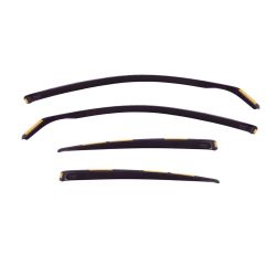 Heko Deflecteurs d'air Déflecteurs de Vent Compatible Avec Toyota Camry V40 4-Porte 2007-2011, Ensemble 4 pièces, Noir, Fumé, Aérodynamique, Montage facile