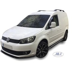 Heko Deflecteurs d'air Déflecteurs de Vent Compatible Avec Volkswagen Caddy 2003-2020, Ensemble 2 pièces, Noir, Fumé, Aérodynamique, Montage facile