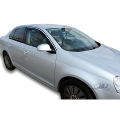 Heko Deflecteurs d'air Déflecteurs de Vent Compatible Avec Volkswagen Jetta 2005-2011 4P. Berlina, Ensemble 2 pièces, Noir, Fumé, Aérodynamique, Montage facile