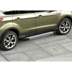 Marchepieds Basic aluminium seuil avec Ford Kuga 2008-2012, 2 pièces Marchepied avec ABE certificat, Matériel de Montage