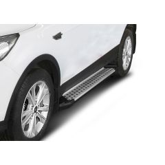 Marchelettes aluminium avancé seuil avec Ford Kuga 2013-2019, 2 pièces Marchepied avec ABE certificat, Matériel de Montage