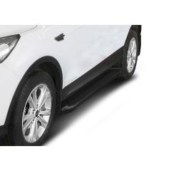 Marchepieds basic noir aluminium seuil avec Ford Kuga 2013-2019, 2 pièces Marchepied avec ABE certificat, Matériel de Montage