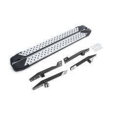 Marchelettes aluminium avancé seuil avec Honda CR-V 2006-2012, 2 pièces Marchepied avec ABE certificat, Matériel de Montage