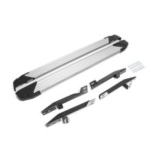 Marchepieds Basic aluminium seuil avec Honda CR-V 2006-2012, 2 pièces Marchepied avec ABE certificat, Matériel de Montage