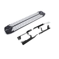 Marchelettes aluminium avancé seuil avec Hyundai Santa FE 2006-2012, 2 pièces Marchepied avec ABE certificat, Matériel de Montage