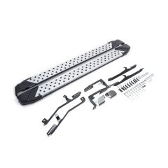 Marchelettes aluminium avancé seuil avec Hyundai Santa FE 2012-2018, 2 pièces Marchepied avec ABE certificat, Matériel de Montage