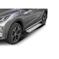 Marchepieds Basic aluminium seuil avec Mitsubishi Eclipse Cross depuis 2017, 2 pièces Marchepied avec ABE certificat, Matériel de Montage