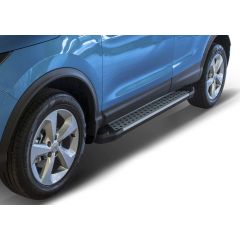 Marchelettes aluminium avancé seuil avec Nissan Qashqai J11 Facelift 2018-2021, 2 pièces Marchepied avec ABE certificat, Matériel de Montage
