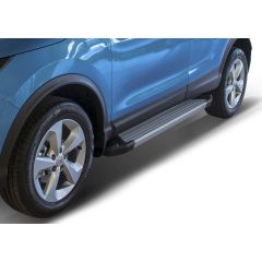 Marchepieds Basic aluminium seuil avec Nissan Qashqai J11 Facelift 2018-2021, 2 pièces Marchepied avec ABE certificat, Matériel de Montage