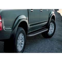 Marchepieds en aluminium premium seuil avec Toyota Hilux 4-Porte 2005-2015, 2 pièces Marchepied avec ABE certificat, Matériel de Montage