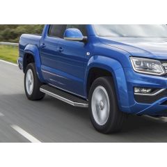 Marchepieds en aluminium premium seuil avec Volkswagen Amarok 2016-2022, 2 pièces Marchepied avec ABE certificat, Matériel de Montage