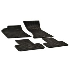Noir Tapis De Sol En Caoutchouc Compatible Avec Audi Q5 2008-2016, Tapis en Caoutchouc, Système de Fixation, Matériau Solide, Noir, Antidérapant