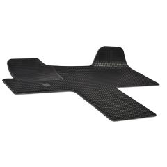 Noir Tapis De Sol En Caoutchouc Compatible Avec Fiat Ducato depuis 2006 1-Pcs, Tapis en Caoutchouc, Système de Fixation, Matériau Solide, Noir, Antidérapant