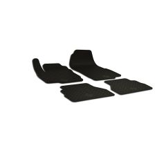 Noir Tapis De Sol En Caoutchouc Compatible Avec Ford B-Max depuis 2012, Tapis en Caoutchouc, Système de Fixation, Matériau Solide, Noir, Antidérapant