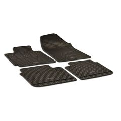Noir Tapis De Sol En Caoutchouc Compatible Avec Hyundai Veloster 2011-2017, Tapis en Caoutchouc, Système de Fixation, Matériau Solide, Noir, Antidérapant