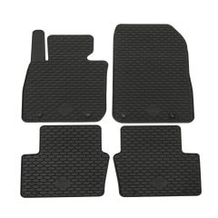 Noir Tapis De Sol En Caoutchouc Compatible Avec Mazda CX-3 depuis 2015, Tapis en Caoutchouc, Système de Fixation, Matériau Solide, Noir, Antidérapant