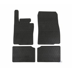 Noir Tapis De Sol En Caoutchouc Compatible Avec Mini Country (R60) 2010-2016 4-Pcs, Tapis en Caoutchouc, Système de Fixation, Matériau Solide, Noir, Antidérapant