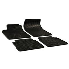 Noir Tapis De Sol En Caoutchouc Compatible Avec Opel Signum 2002-2008, Tapis en Caoutchouc, Système de Fixation, Matériau Solide, Noir, Antidérapant