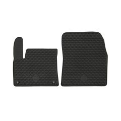 Noir Tapis De Sol En Caoutchouc Compatible Avec Peugeot Rifter depuis 2018, Tapis en Caoutchouc, Système de Fixation, Matériau Solide, Noir, Antidérapant