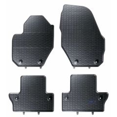 Noir Tapis De Sol En Caoutchouc Compatible Avec Volvo S60 2011-2017, Tapis en Caoutchouc, Système de Fixation, Matériau Solide, Noir, Antidérapant