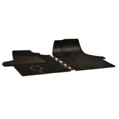 Noir Tapis De Sol En Caoutchouc Compatible Avec Volkswagen T-5 2003-2010, Tapis en Caoutchouc, Système de Fixation, Matériau Solide, Noir, Antidérapant