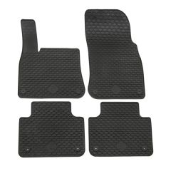 Noir Tapis De Sol En Caoutchouc Compatible Avec Volkswagen Touareg depuis 2018, Tapis en Caoutchouc, Système de Fixation, Matériau Solide, Noir, Antidérapant