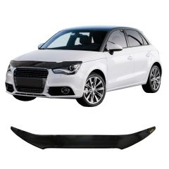 Bra Capot Déflecteur Protection Pour Audi A1 2010-2018, Aérodynamique, Assemblage facile, Fumé, Mélange d'acrylique, Aucun perçage requis