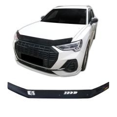 Bra Capot Déflecteur Protection Pour Audi Q3 Coupe, depuis 2018, Aérodynamique, Assemblage facile, Fumé, Mélange d'acrylique, Aucun perçage requis