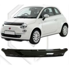 Bra Capot Déflecteur Protection Pour Fiat 500 dal 2007, Aérodynamique, Assemblage facile, Fumé, Mélange d'acrylique, Aucun perçage requis