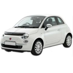 Bra Capot Déflecteur Protection Pour Fiat 500 depuis 2008, Aérodynamique, Assemblage facile, Fumé, Mélange d'acrylique, Aucun perçage requis