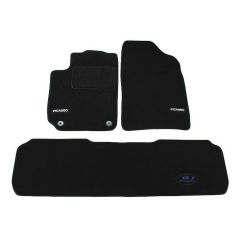 Logo Tapis De Sol Noir Velours Sur Mesure Pour Citroen Xsara Picasso 2000-2006, Ajustement précis, Base Antidérapante, Renforcée Dans la Zone de la Pédale