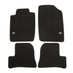 Logo Tapis De Sol Noir Velours Sur Mesure Pour Peugeot 206 206+ 1998-2005, Ajustement précis, Base Antidérapante, Renforcée Dans la Zone de la Pédale