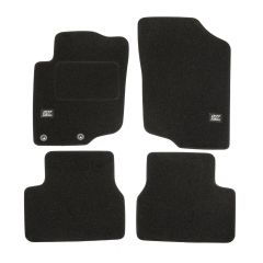 Logo Tapis De Sol Noir Velours Sur Mesure Pour Peugeot 207 2006-2012, Ajustement précis, Base Antidérapante, Renforcée Dans la Zone de la Pédale