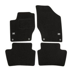 Logo Tapis De Sol Noir Velours Sur Mesure Pour Peugeot 308 2007-2012, Ajustement précis, Base Antidérapante, Renforcée Dans la Zone de la Pédale