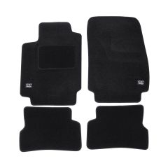 Logo Tapis De Sol Noir Velours Sur Mesure Pour Renault Clio 3 / Modus 2005-2012, Ajustement précis, Base Antidérapante, Renforcée Dans la Zone de la Pédale