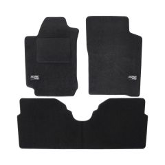 Logo Tapis De Sol Noir Velours Sur Mesure Pour Renault Scenic 1 1999-2003, Ajustement précis, Base Antidérapante, Renforcée Dans la Zone de la Pédale