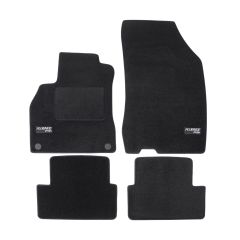 Logo Tapis De Sol Noir Velours Sur Mesure Pour Renault Fluence 2009-2017, Ajustement précis, Base Antidérapante, Renforcée Dans la Zone de la Pédale