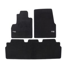 Logo Tapis De Sol Noir Velours Sur Mesure Pour Renault Espace 2002-2014, Ajustement précis, Base Antidérapante, Renforcée Dans la Zone de la Pédale