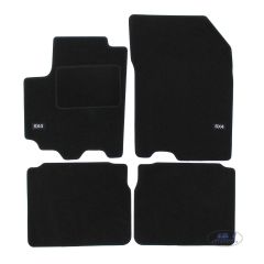 Logo Tapis De Sol Noir Velours Sur Mesure Pour Suzuki SX4 S Cross 2013-2021, Ajustement précis, Base Antidérapante, Renforcée Dans la Zone de la Pédale